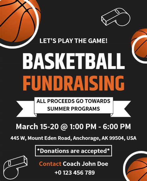 Sports Fundraiser Flyer