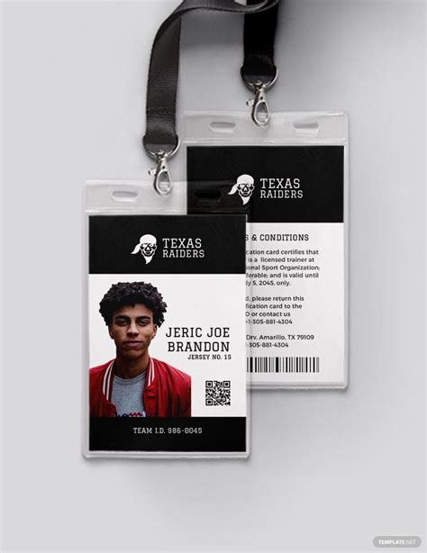 Sports ID Card Template