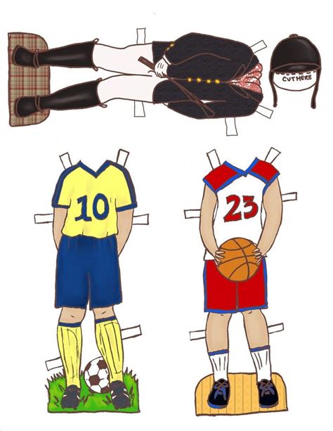 Sports Paper Doll Template