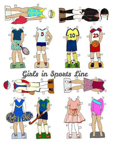 Description of Sports Paper Dolls