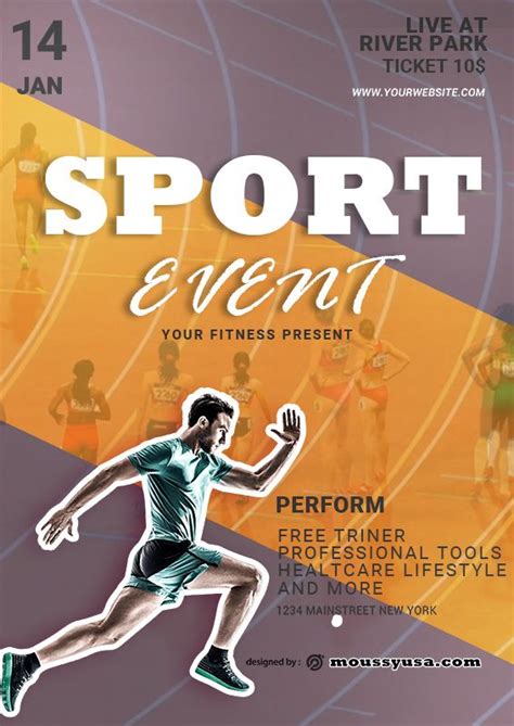 Sports Poster PSD Template