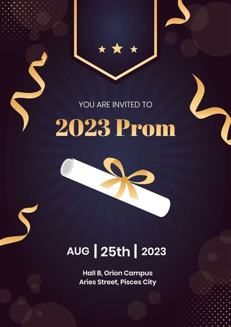 Sports Prom Invitation