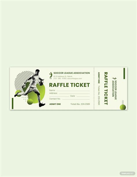 Sports Raffle Ticket Template