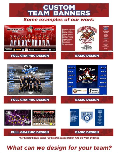 Sports team banners