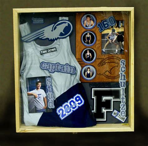 Sports-Themed 3D Shadow Box Idea