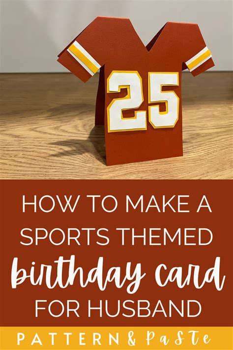 Sports-Themed Birthday Card for Husband