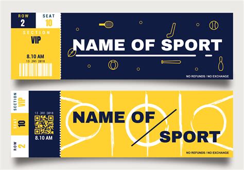 Sports Ticket Template