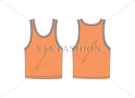 Sporty tank top template designs