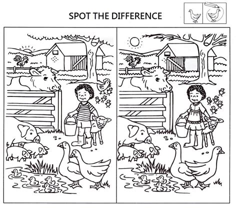 Spot the difference activities