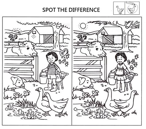 Spot the difference worksheets