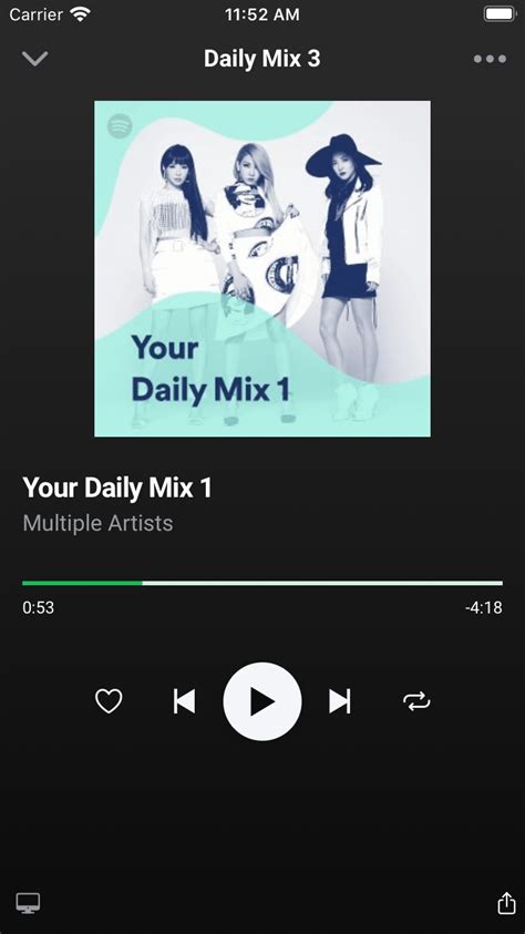 Spotify Song Template Design