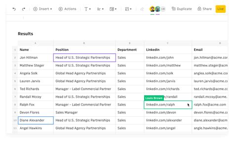 Spreadsheet Collaboration