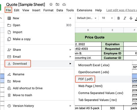 Spreadsheet Conversion