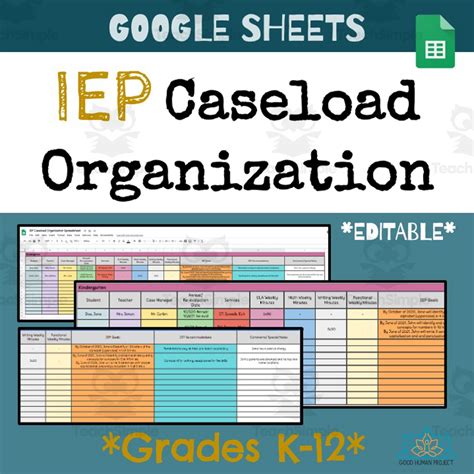 Spreadsheet organization template