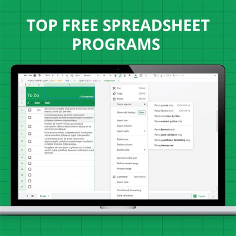 Spreadsheet Software Gallery 6