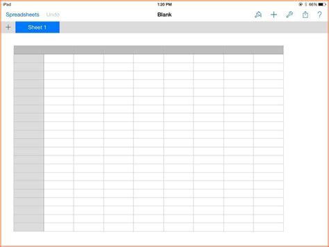 Benefits of using blank spreadsheet templates