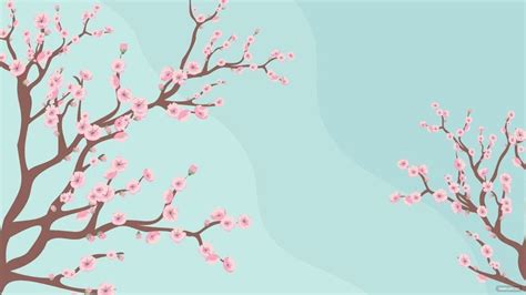 Spring Cherry Blossom Template