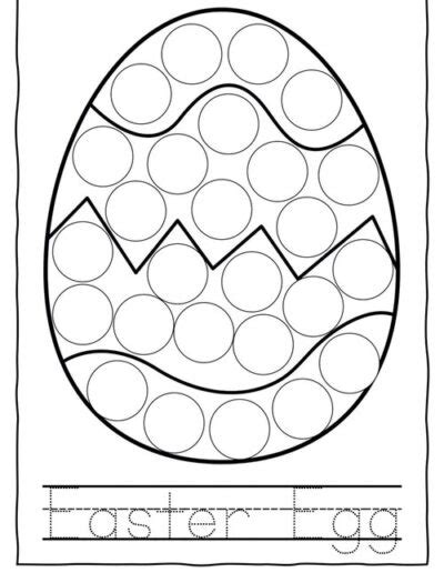 Spring Egg Dot Marker Printable