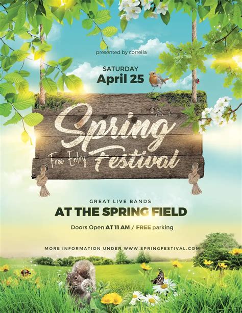 Spring Festival Flyer Template