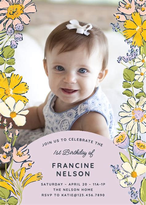 Spring Floral Invitation Template