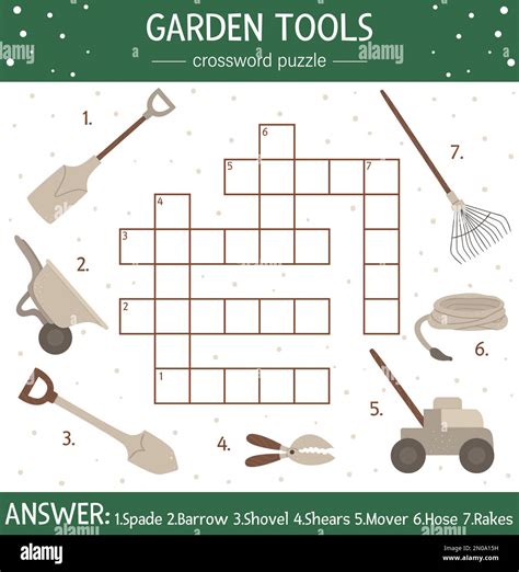 Spring Gardening Crossword Printable