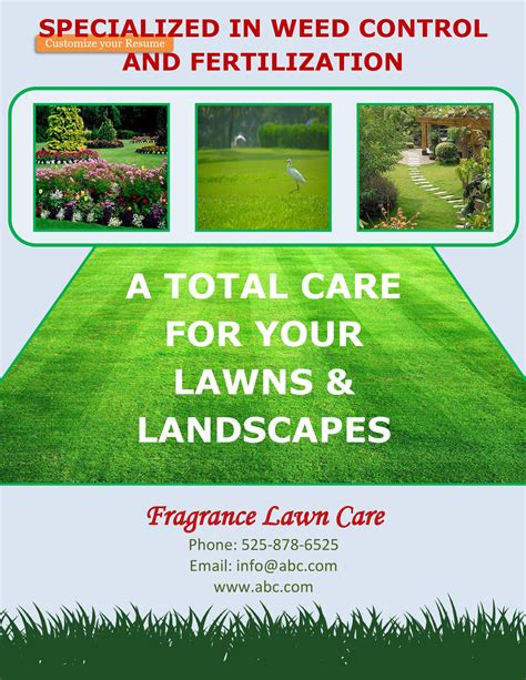 Spring Lawn Care Flyer Template