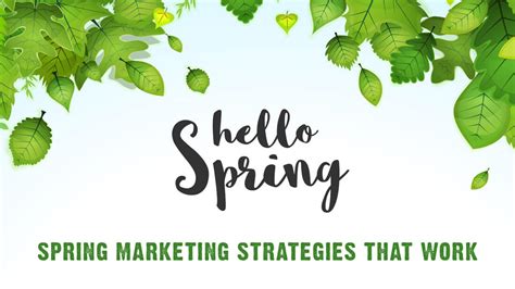 Spring Marketing Strategies