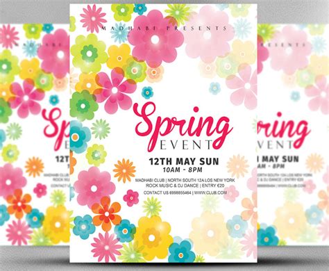 Spring Party Invitation Template