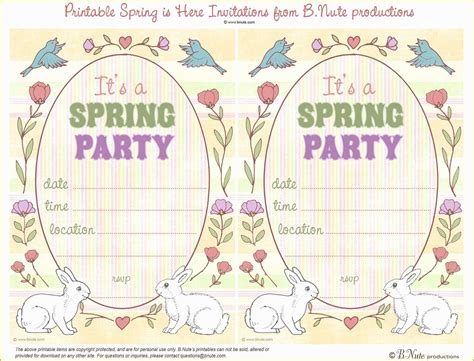 Spring Party Invitation Templates Gallery 4