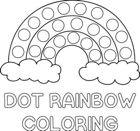 Spring Rainbow Dot Marker Printable