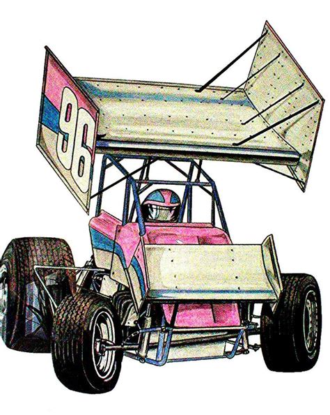 Sprint car drawing example 1