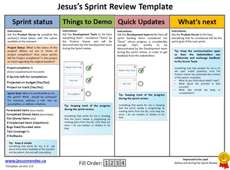 Sprint Demo Template Design