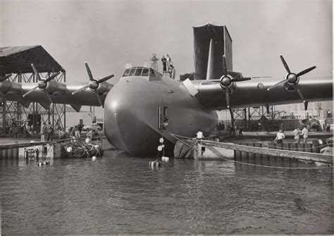 The Spruce Goose on its maiden voyage