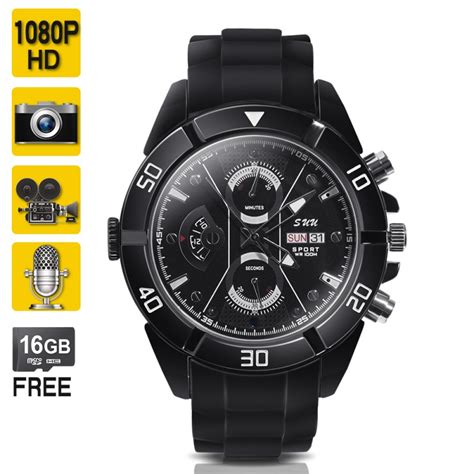 Spy Camera Watch with Water-Resistant Design