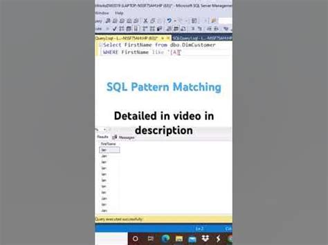 SQL LIKE Wildcard Tricks Example