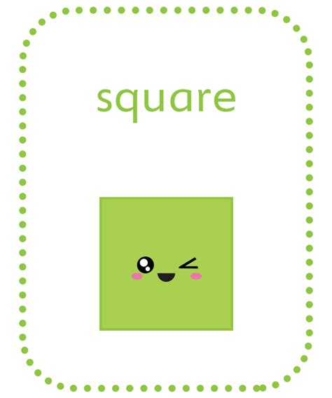 Square Shape Flashcards