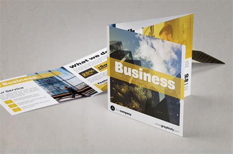 Square Trifold Brochure Template 1