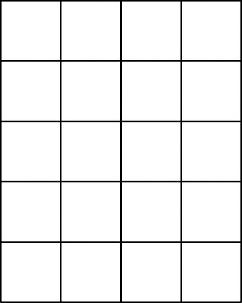 Squares Template