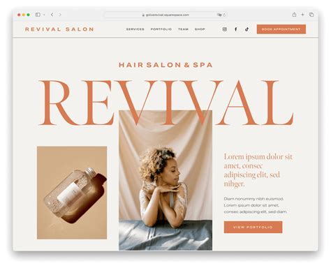 Squarespace Hair Salon Template