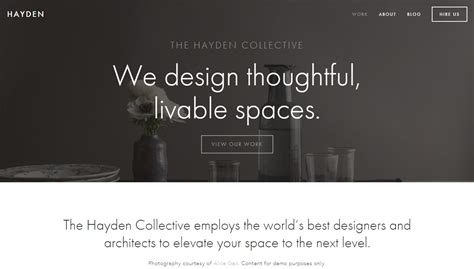 Hayden Squarespace template