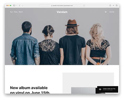 Squarespace music website templates