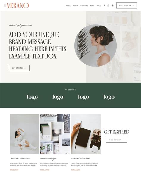 Odell Squarespace template