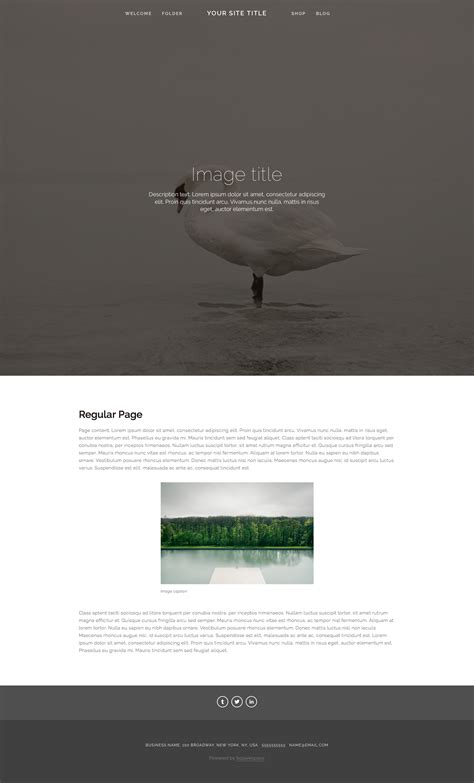 Pacific Squarespace template