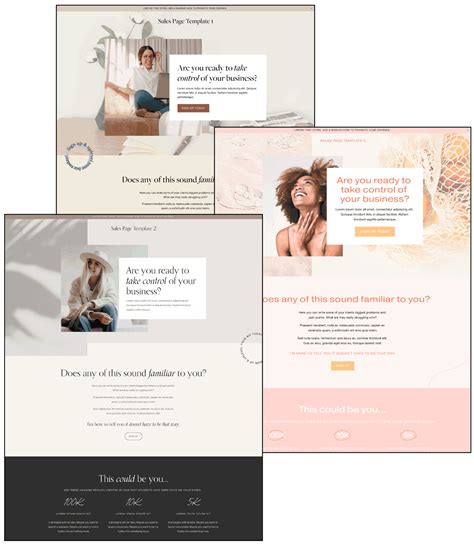 Squarespace Sales Page Template with Testimonials