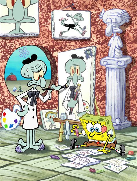 Squidward's failed art career