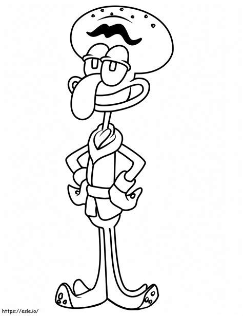 Squidward Tentacles coloring page