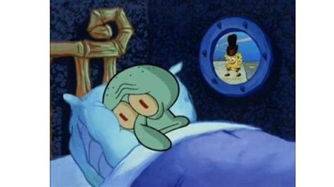 Squidward Trying To Sleep Meme Gallery 2