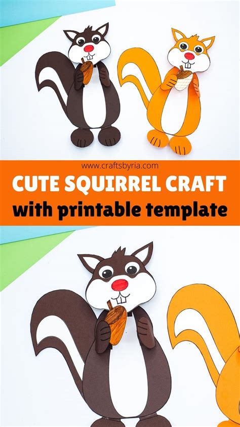 Squirrel Craft Template