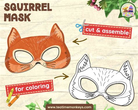 Squirrel mask templates