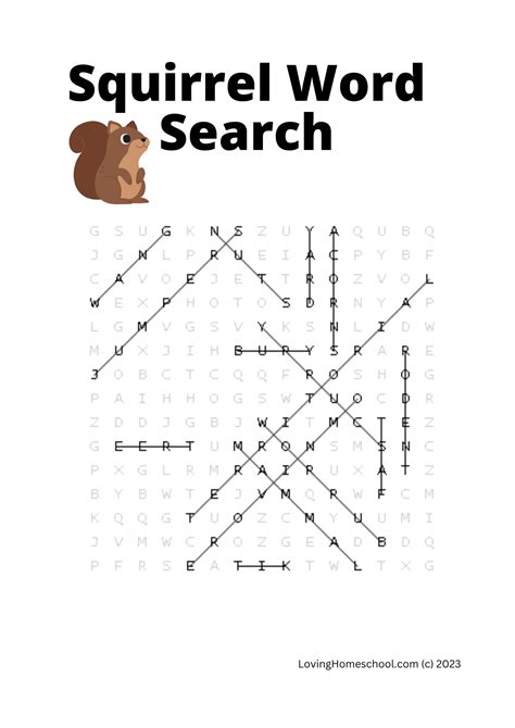 Squirrel word search